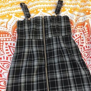 Clueless styled plaid jumper dress